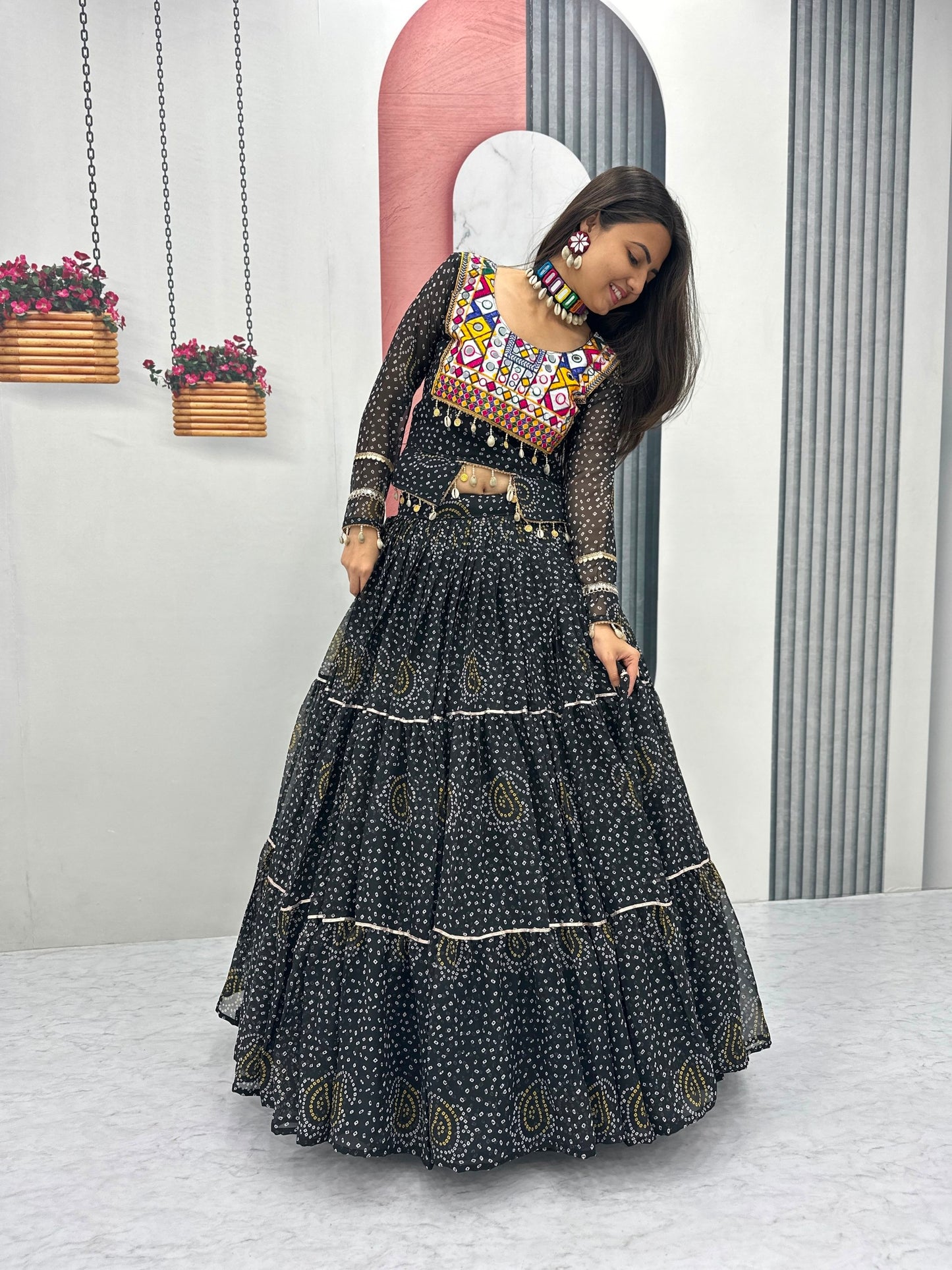 Navratri Special Georgette Lehenga Choli for Garba Night