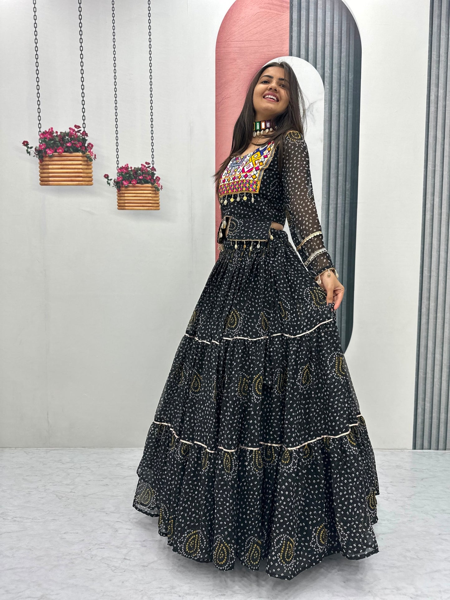 Navratri Special Georgette Lehenga Choli for Garba Night