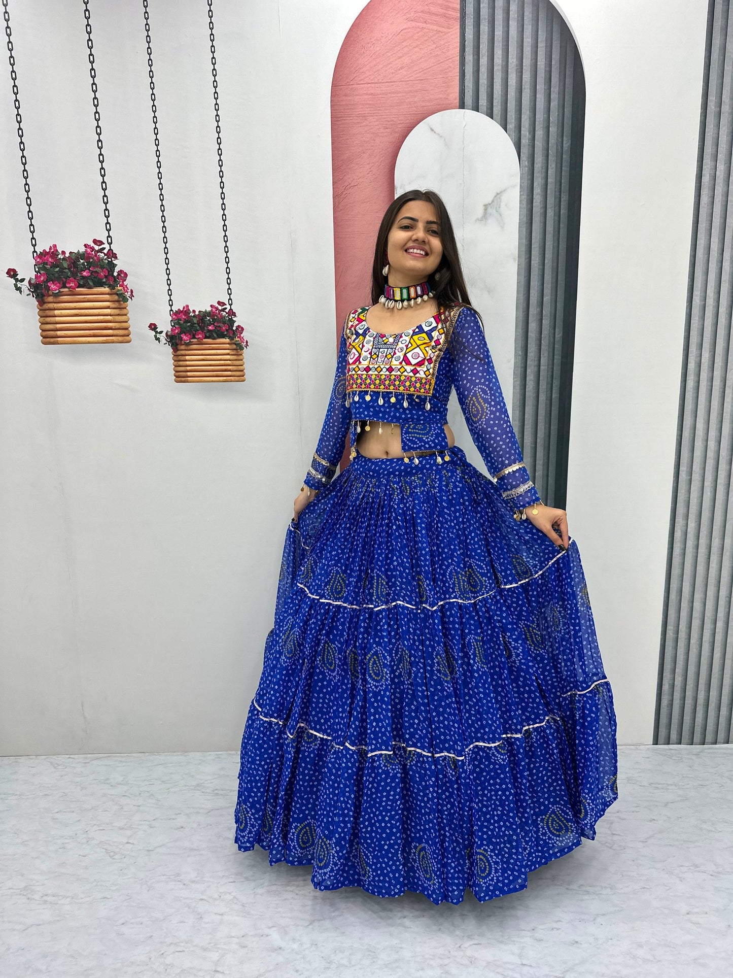 Navratri Special Georgette Lehenga Choli for Garba Night