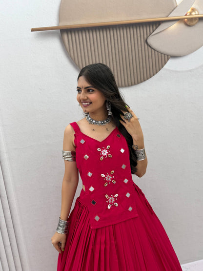 Navratri Special Pure Cotton Lehenga Choli with Handwork Real Codi