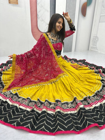 Navratri Special Cotton Chaniya Choli for Garba - Set of 3