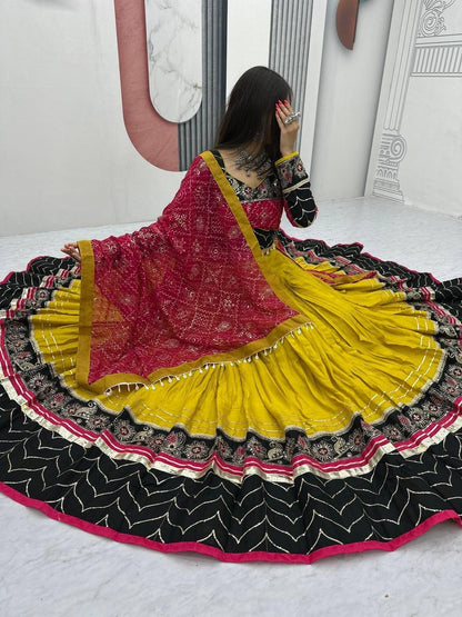 Navratri Special Cotton Chaniya Choli for Garba - Set of 3