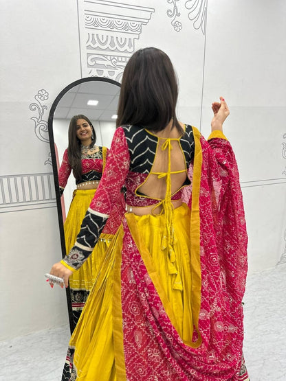 Navratri Special Cotton Chaniya Choli for Garba - Set of 3