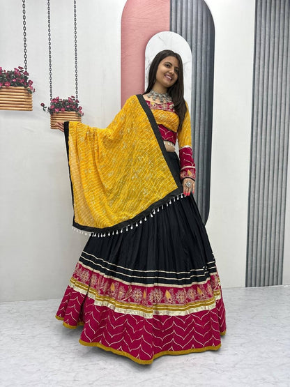 Navratri Special Cotton Chaniya Choli for Garba - Set of 3