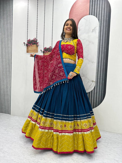 Navratri Special Cotton Chaniya Choli for Garba - Set of 3