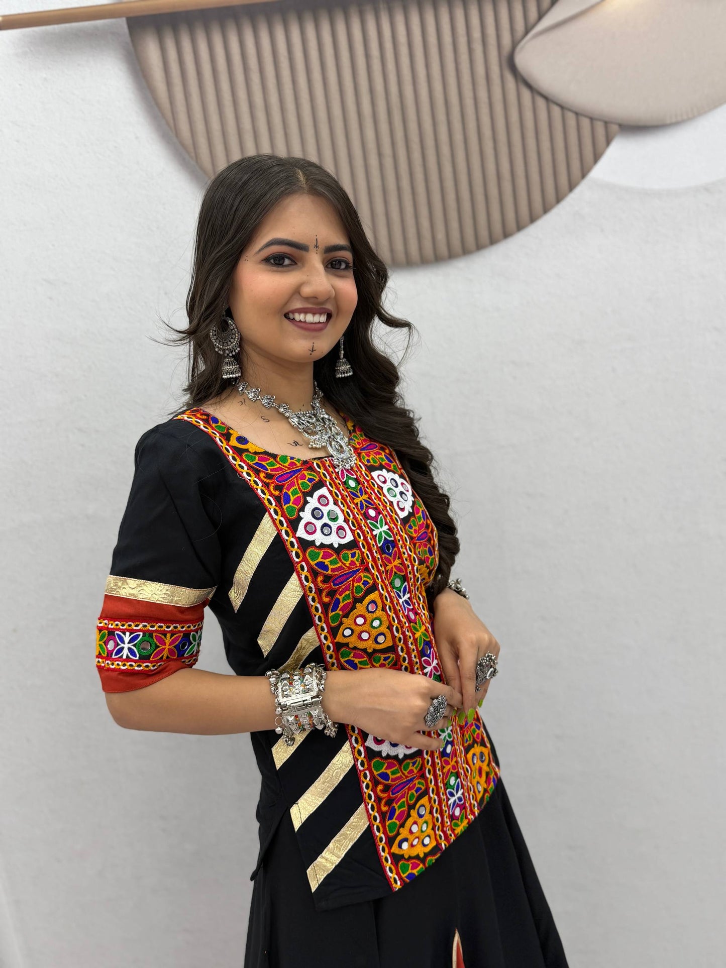 Navratri Special Cotton Kediyu Lehenga Choli for Garba