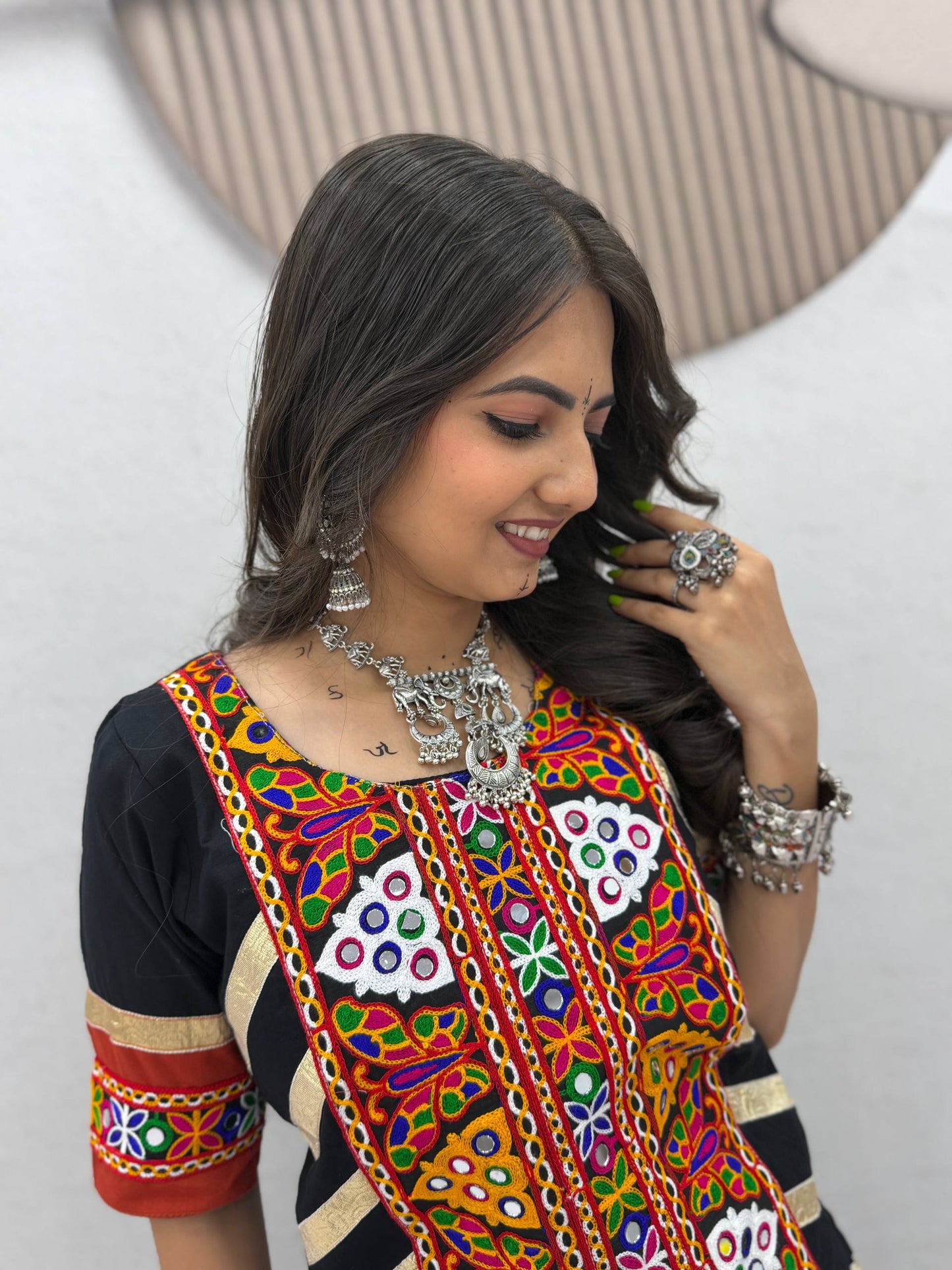 Navratri Special Cotton Kediyu Lehenga Choli for Garba