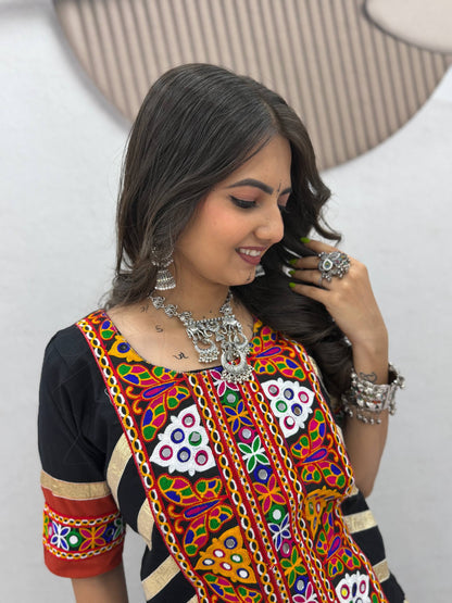 Navratri Special Cotton Kediyu Lehenga Choli for Garba