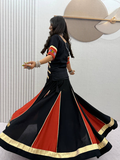 Navratri Special Cotton Kediyu Lehenga Choli for Garba