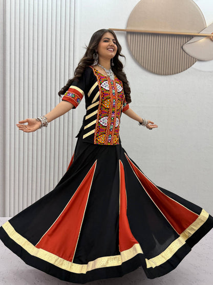 Navratri Special Cotton Kediyu Lehenga Choli for Garba