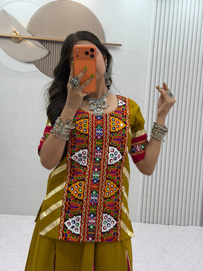 Navratri Special Cotton Kediyu Lehenga Choli for Garba