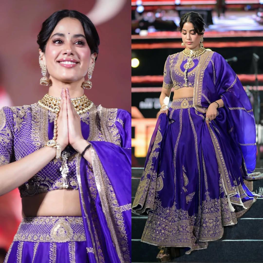 Royal Violet Vichitra Silk Lehenga Choli for Women